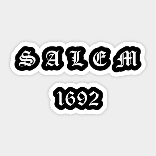 Salem 1692 Sticker